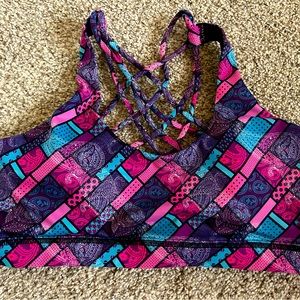 Constantly varied Gear Paisley Strapoy Sports Bra size L